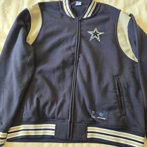 NFL Men Navy and White Varsity Jacket Size XL